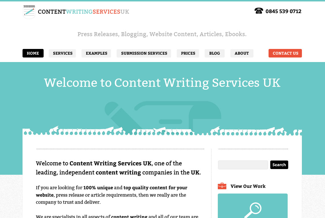 Content Marketing Services UK Content Writing Services UK - Home page web design