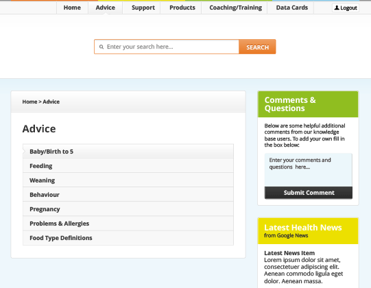 White Label Web Design White label web design page menu one
