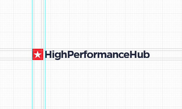 High Performance Hub High Performance Hub logo design, monochrome