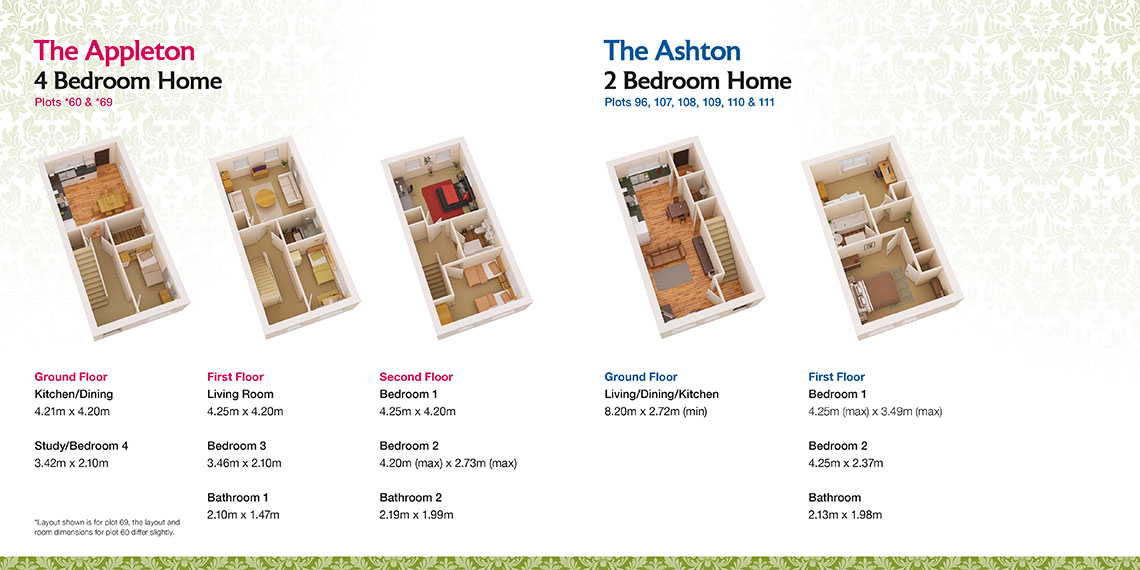 Guinness Homes Brochure design room plan - Tattenhoe Park
