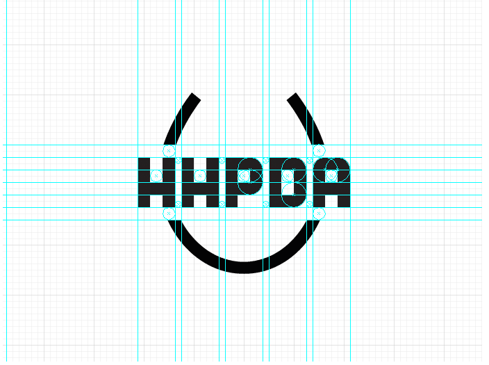 HHPDA HHPDA logo design development grid