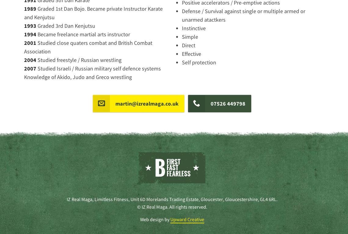 IZ Real Maga Responsive one page web design bottom - IZ Real Maga