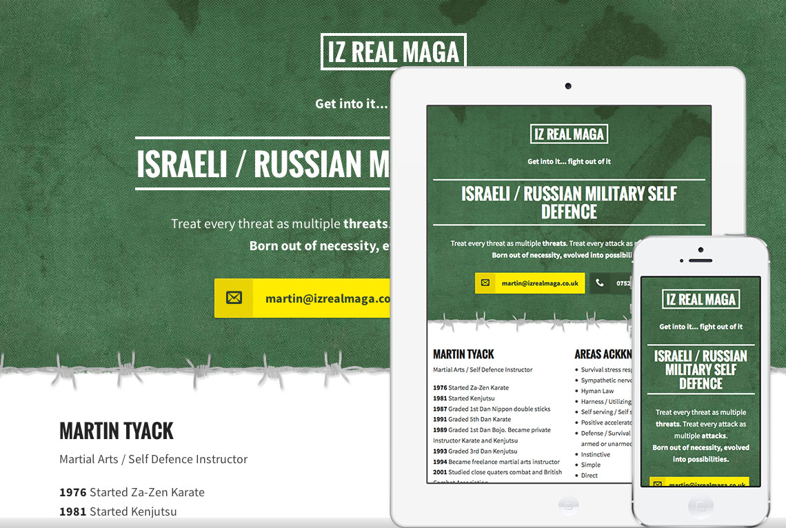 IZ Real Maga Responsive one page web design - IZ Real Maga