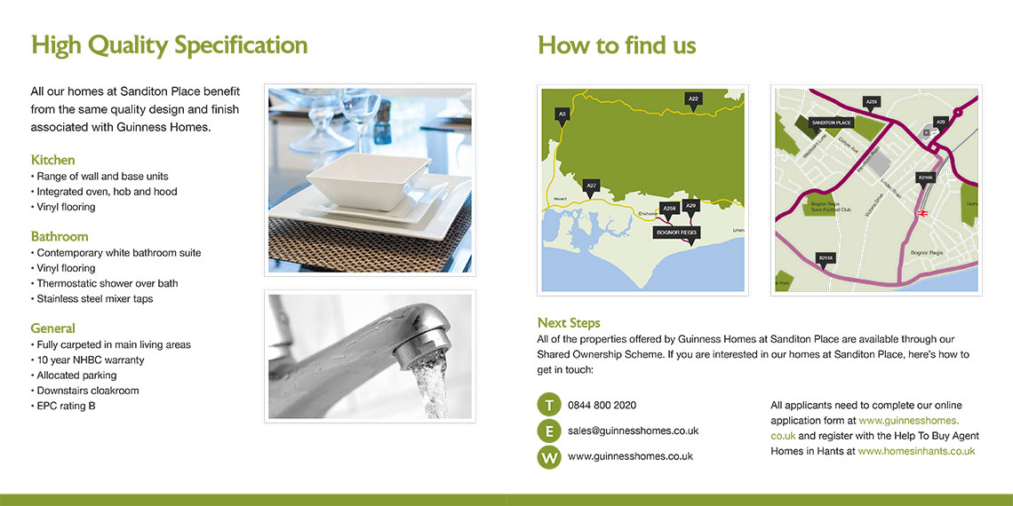 Guinness Homes Brochure design - Map illustrations