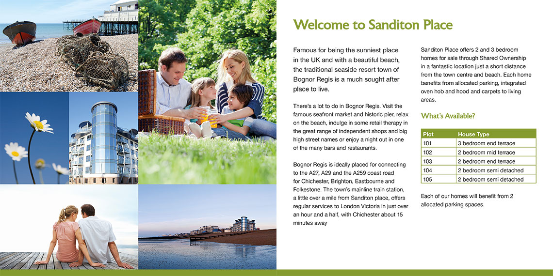 Guinness Homes Brochure design - Guiness Homes Sanditon place
