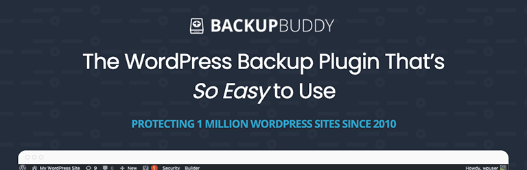 5 Essential WordPress Plugins to Increase Website Performance BackupBuddy WordPress plugin banner