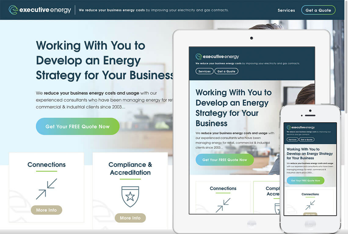 Executive Energy Executive Energy web design