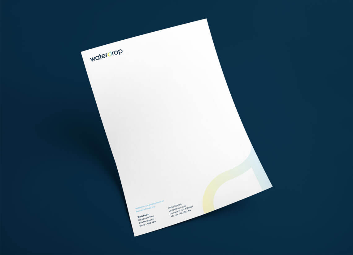 Waterdrop Waterdrop letterhead design