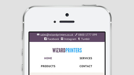 Wizard Printers WordPress web design case study