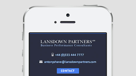 Lansdown Partners WordPress theme design case study