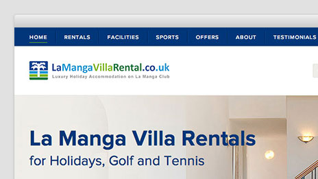 La Manga Villa Rental WordPress theme design case study
