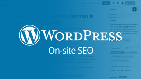 On page SEO in Wordpress screenshot
